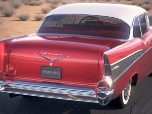 Chevrolet Bel Air Hardtop Coupe 1957 Modello 3D