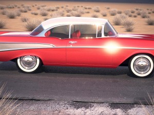 Chevrolet Bel Air Hardtop Coupe 1957 Modello 3D