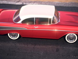 Chevrolet Bel Air Hardtop Coupe 1957 Modello 3D
