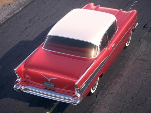Chevrolet Bel Air Hardtop Coupe 1957 Modello 3D