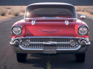 Chevrolet Bel Air Hardtop Coupe 1957 Modello 3D