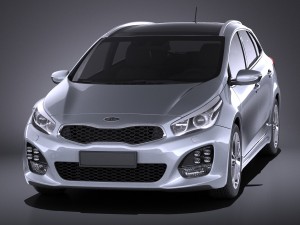 Kia Ceed SW GT-line 2017 vray Modèle 3D