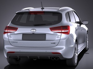 Kia Ceed SW GT-line 2017 vray Modèle 3D
