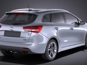 Kia Ceed SW GT-line 2017 vray Modèle 3D
