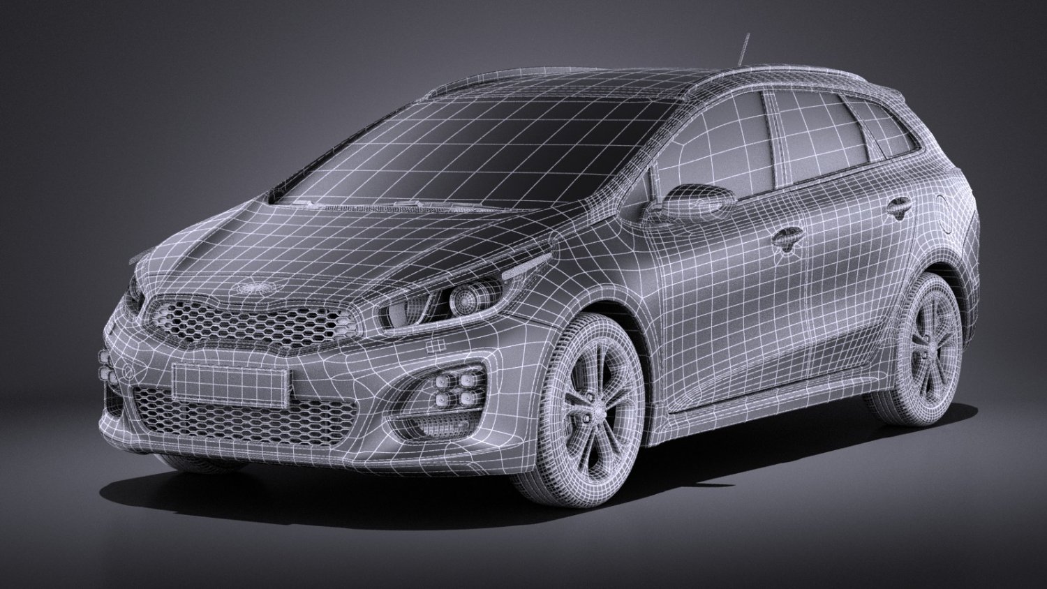Kia Ceed Sw Gt Line 2017 Vray 3d Model In Wagon 3dexport