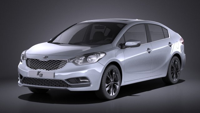 Kia Cerato K3 Forte 2016 vray Modelo 3D .c4d .max .obj .3ds .fbx .stl .blend