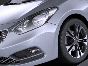 Kia Cerato K3 Forte 2016 vray Modelo 3D