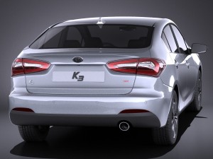 Kia Cerato K3 Forte 2016 vray Modelo 3D