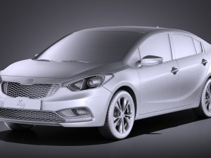 Kia Cerato K3 Forte 2016 vray Modelo 3D