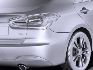 Kia Cerato K3 Forte 2016 vray Modelo 3D