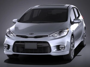 Kia Forte Hatchback 5-door 2016 vray 3D Model