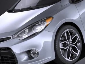 Kia Forte Hatchback 5-door 2016 vray 3D Model