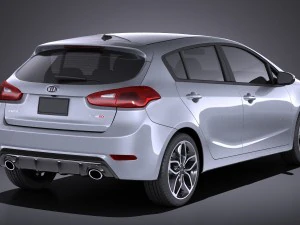 Kia Forte Hatchback 5-door 2016 vray 3D Model