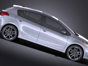 Kia Forte Hatchback 5-door 2016 vray 3D Модель