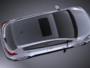 Kia Forte Hatchback 5-door 2016 vray 3D Model