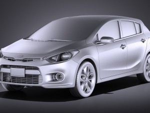 Kia Forte Hatchback 5-door 2016 vray 3D Модель