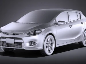 Kia Forte Hatchback 5-door 2016 vray 3D Model