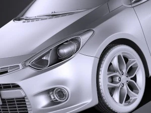 Kia Forte Hatchback 5-door 2016 vray 3D Model