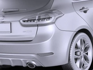 Kia Forte Hatchback 5-door 2016 vray 3D Model