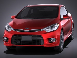 Kia Forte Koup 2016 vray 3D Model