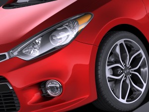 Kia Forte Koup 2016 vray 3D Model