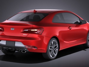 Kia Forte Koup 2016 vray 3D Model
