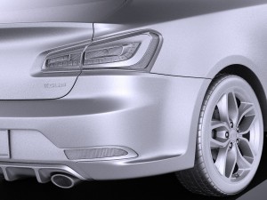Kia Forte Koup 2016 vray 3D Model
