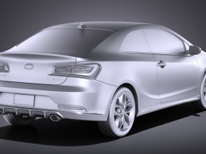 Kia Forte Koup 2016 vray 3D Model