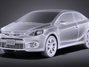 Kia Forte Koup 2016 vray 3D Model