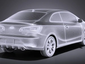 Kia Forte Koup 2016 vray 3D Model