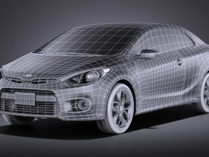 Kia Forte Koup 2016 vray 3D Model