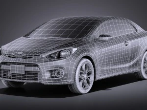 Kia Forte Koup 2016 vray 3D Model