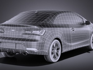 Kia Forte Koup 2016 vray 3D Model