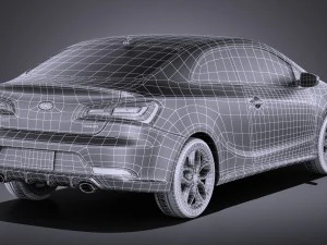 Kia Forte Koup 2016 vray 3D Model