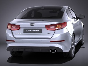 Kia Optima Sport Package 2015 vray Modello 3D