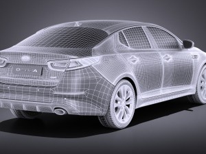 Kia Optima Sport Package 2015 vray Modello 3D