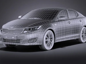 Kia Optima Sport Package 2015 vray 3D Model
