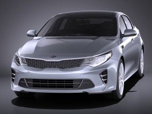 Kia Optima GT 2017 vray 3D-Modell
