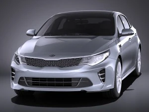 Kia Optima GT 2017 vray 3D Model