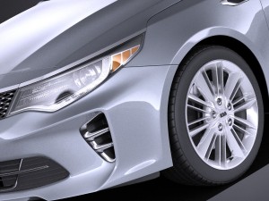 Kia Optima GT 2017 vray 3D-Modell