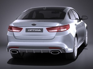 Kia Optima GT 2017 vray 3D-Modell