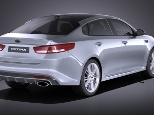 Kia Optima GT 2017 vray 3D-Modell