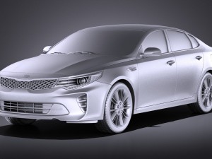 Kia Optima GT 2017 vray 3D-Modell