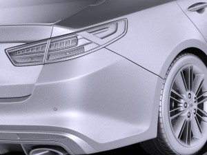 Kia Optima GT 2017 vray 3D-Modell