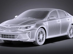 Kia Optima GT 2017 vray 3D Model