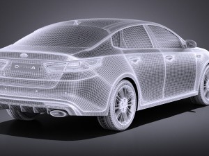 Kia Optima GT 2017 vray 3D-Modell