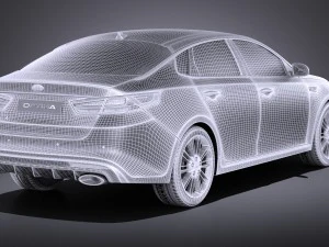 Kia Optima GT 2017 vray 3D Model