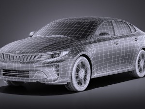 Kia Optima GT 2017 vray 3D-Modell