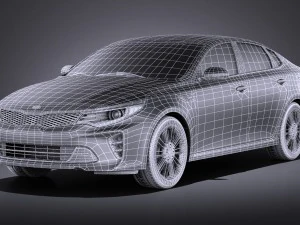 Kia Optima GT 2017 vray 3D Model