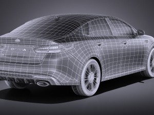 Kia Optima GT 2017 vray 3D-Modell
